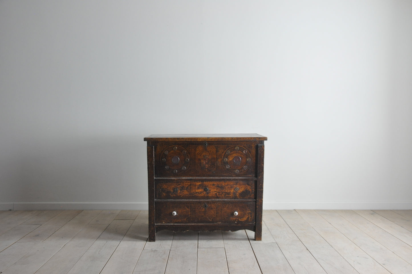 Eastern European pine storage chest