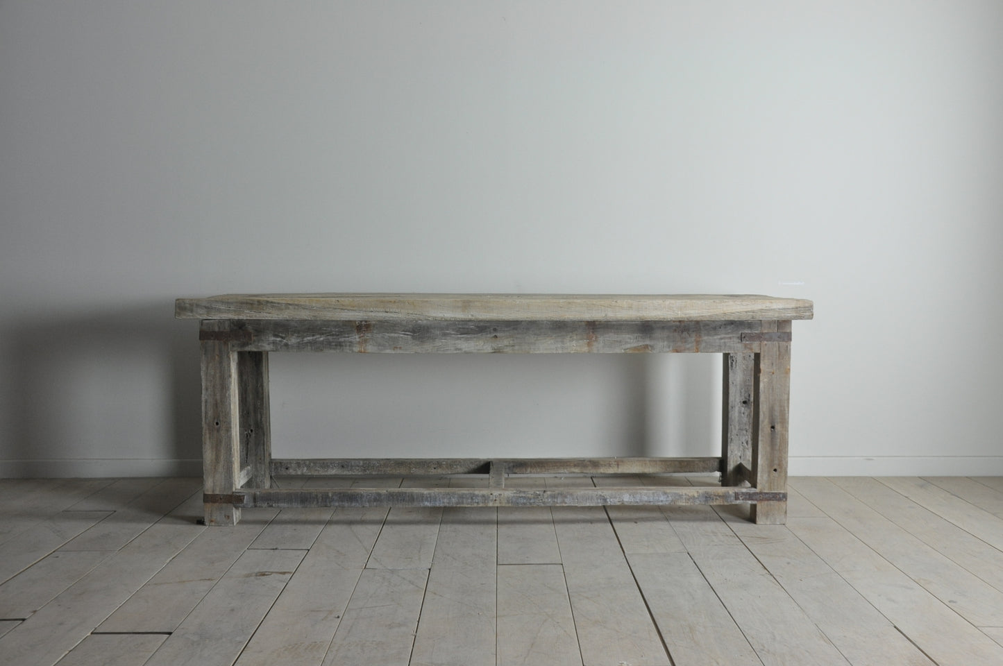 Exceptional rustic console or narrow dining table