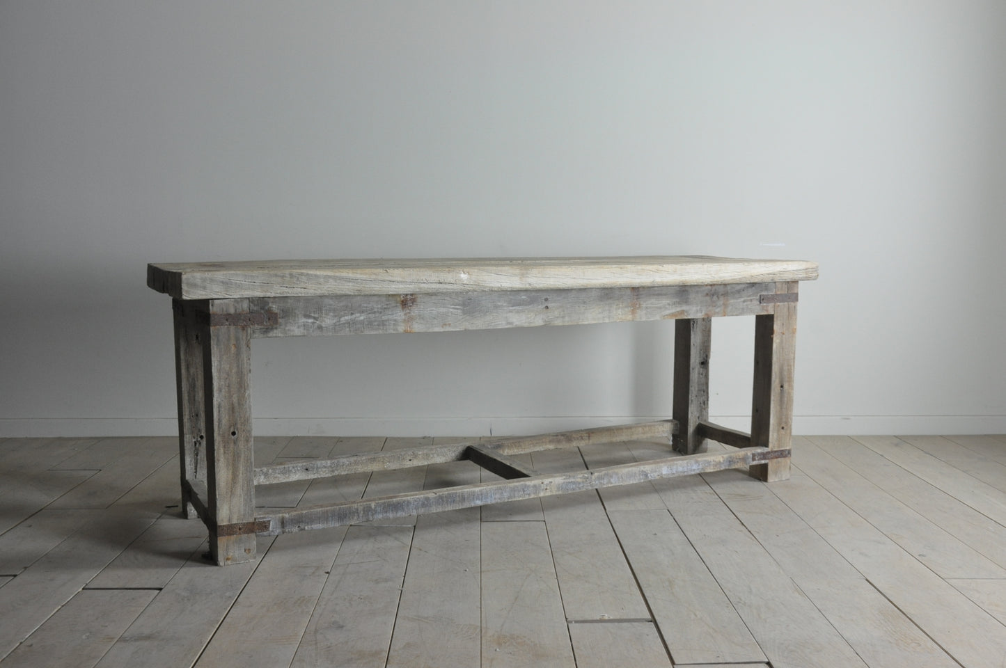 Exceptional rustic console or narrow dining table