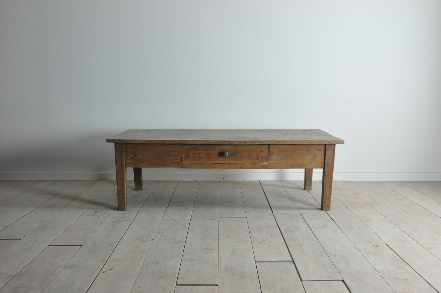 Old French coffee table with single drawer