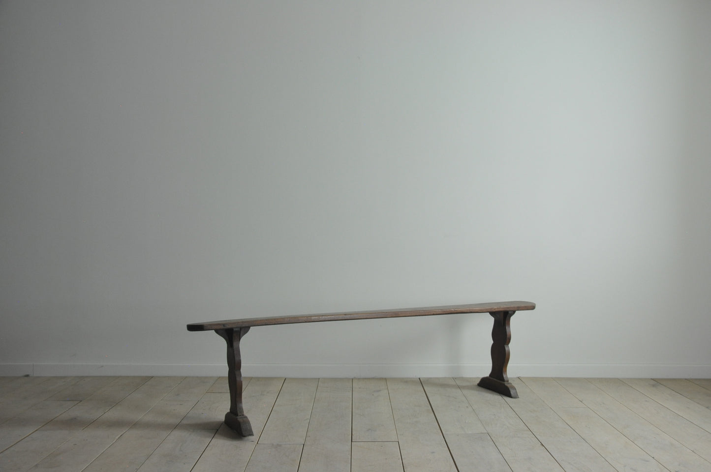 French antique fruitwood bench